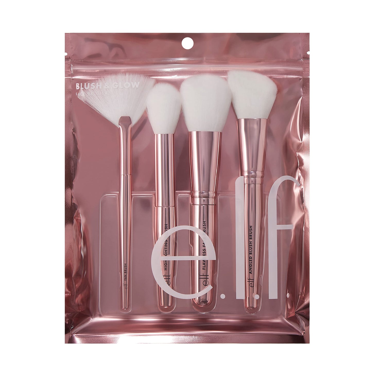 e.l.f. Cosmetics Blush & Glow Brush Kit, Blushes For Applying Powder, Blush, Bronzer & Highlighter, Creates A Seamless Finish Beauty & Personal Care e.l.f.