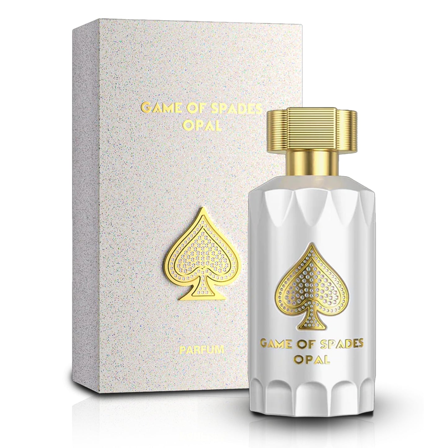 Jo Milano Game of Spades Opal Parfum Spray | 3.4 oz (100ml) | Rose, Oud Wood, Spicy, Citrus Scent | Long Lasting Fragrance for Men and Women (Unisex) Beauty & Personal Care Jo Milano