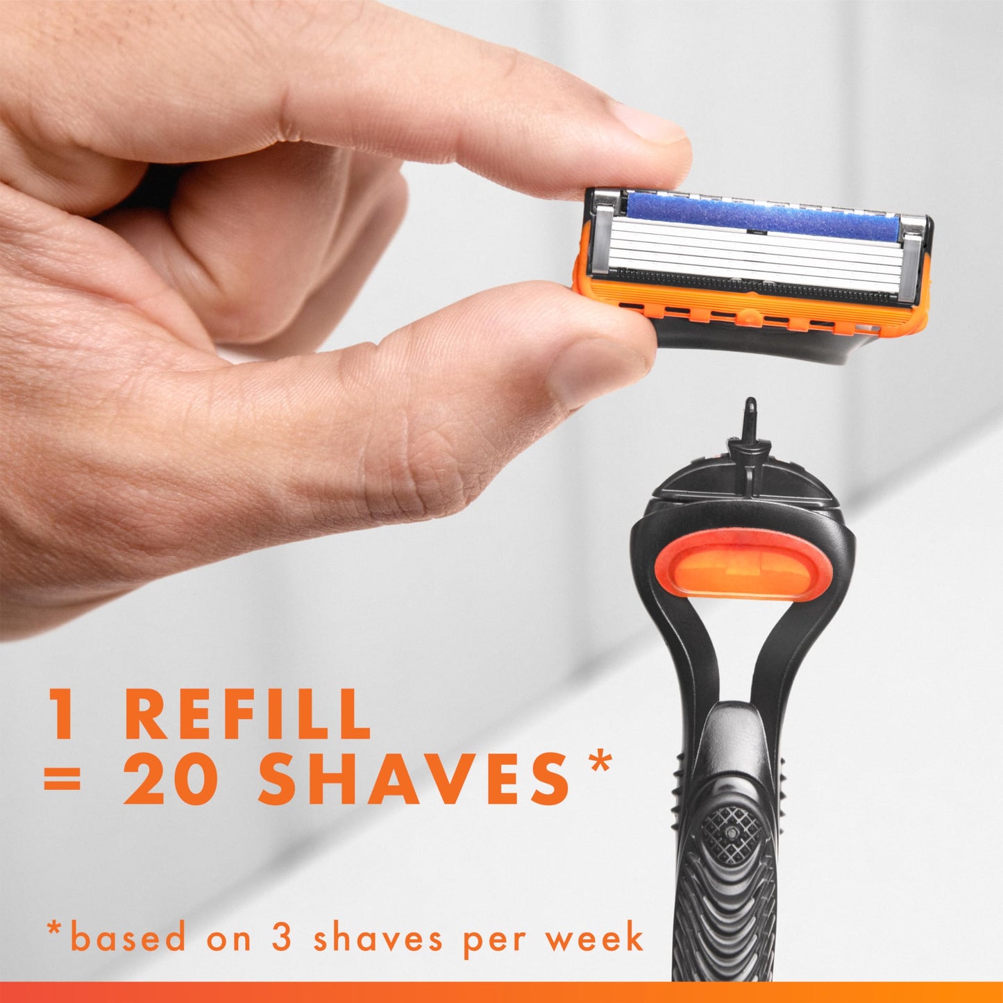 Gillette Fusion5 Mens Razor Blade Refills, 8 Count, Lubrastrip for a More Comfortable Shave Beauty and Personal Care Gillette