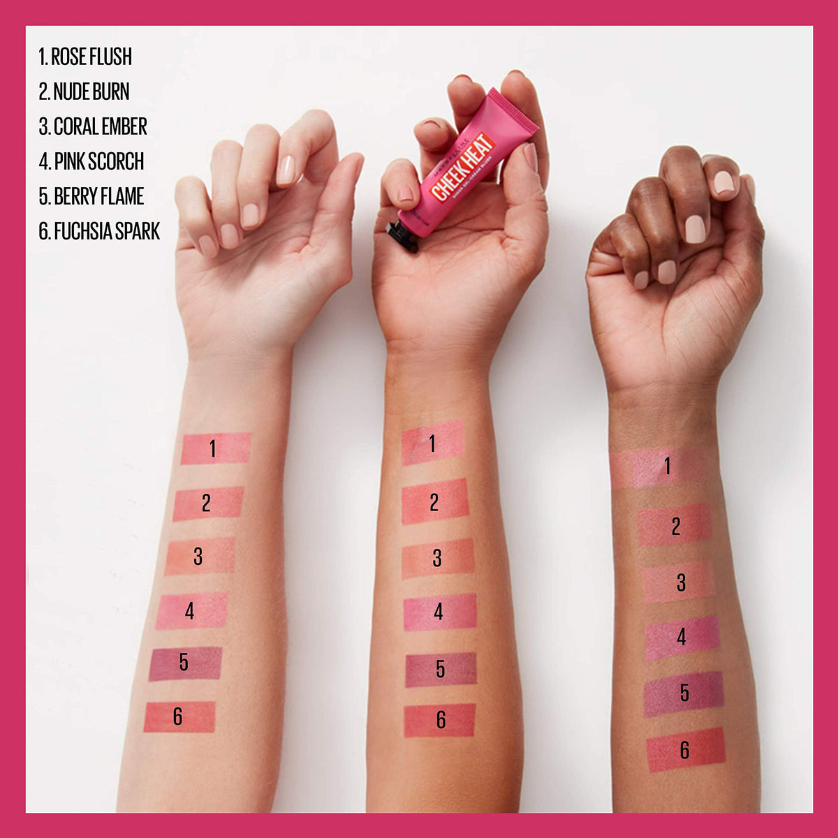 Maybelline New York Cheek Heat Gel-Cream Blush Makeup, Lightweight, Breathable Feel, Sheer Flush Of Color, Natural-Looking, Dewy Finish, Oil-Free Beauty & Personal Care MAYBELLINE