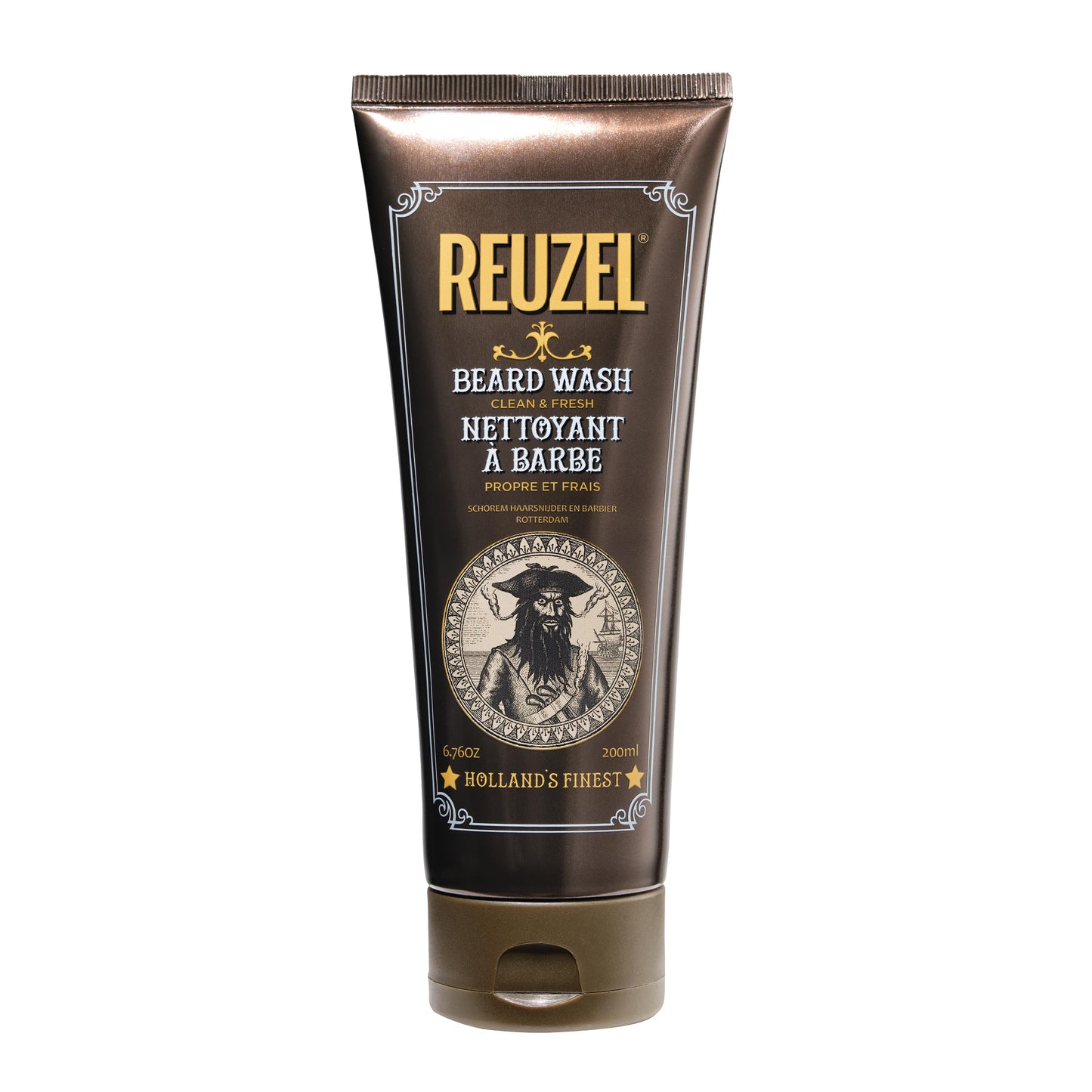 REUZEL Clean & Fresh Beard Wash, Softens Beard, Cleanses and Moisturizes, Gentle, Non-Comedogenic, Vegan Formula, Light Citrus Mint Scent, For All Beauty & Personal Care REUZEL