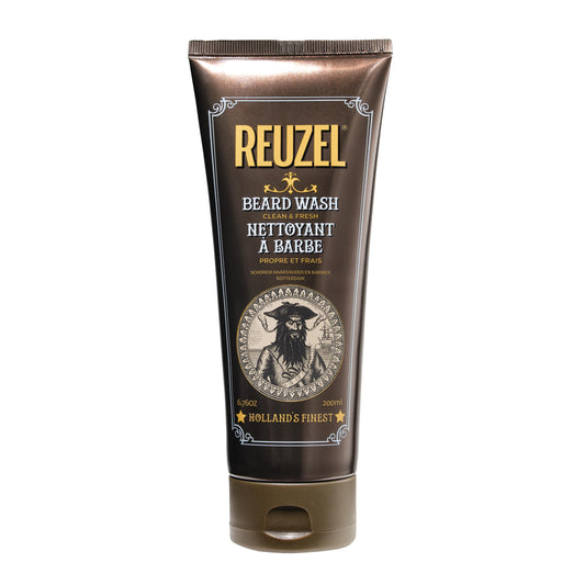 REUZEL Clean & Fresh Beard Wash, Softens Beard, Cleanses and Moisturizes, Gentle, Non-Comedogenic, Vegan Formula, Light Citrus Mint Scent, For All Beauty & Personal Care REUZEL