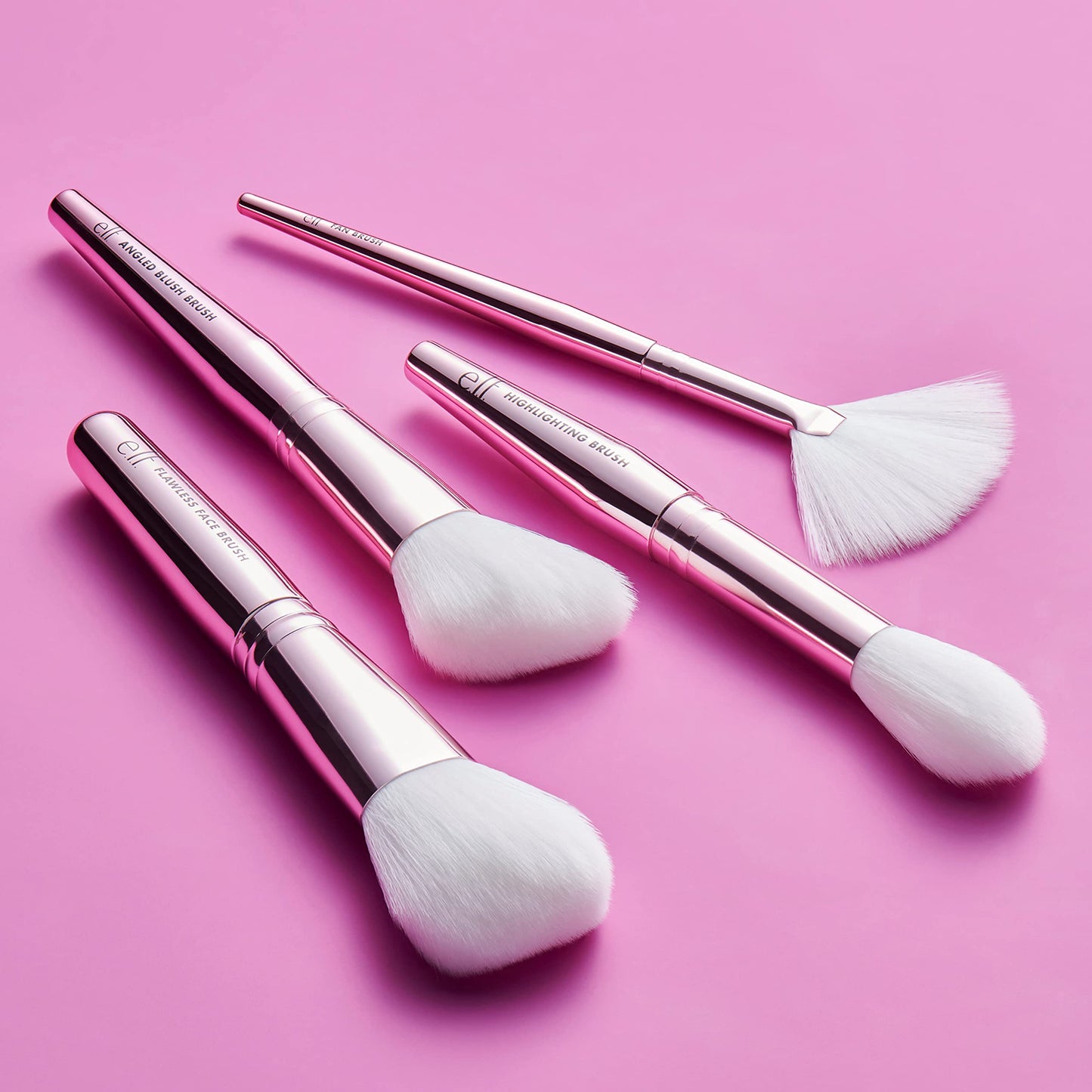 e.l.f. Cosmetics Blush & Glow Brush Kit, Blushes For Applying Powder, Blush, Bronzer & Highlighter, Creates A Seamless Finish Beauty & Personal Care e.l.f.