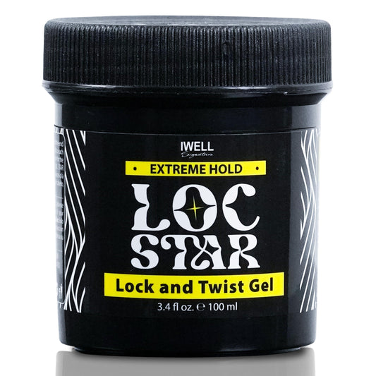 IWELL Signature Loc Star Braid & Loc Gel, 3.4 fl oz | Extreme Hold for Braids, Locs, Twists, Cornrows & Edges | Smooths & Tames Frizz | No Heavy Beauty & Personal Care IWELL Signature