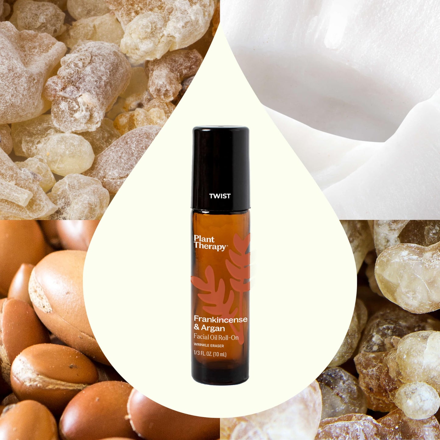 Plant Therapy Frankincense & Argan Facial Serum Roll-On, 10 mL (1/3 oz), Made with Frankincense Essential Oil & Argan Oil, Smoothes Wrinkles Beauty & Personal Care Plant Therapy