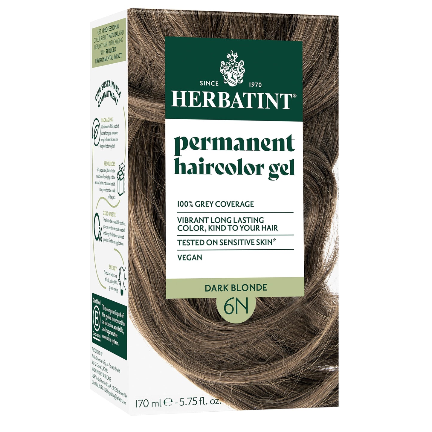 Herbatint, Hair Color Dark Blond 6N, 4.56 Fl Oz Beauty & Personal Care Herbatint
