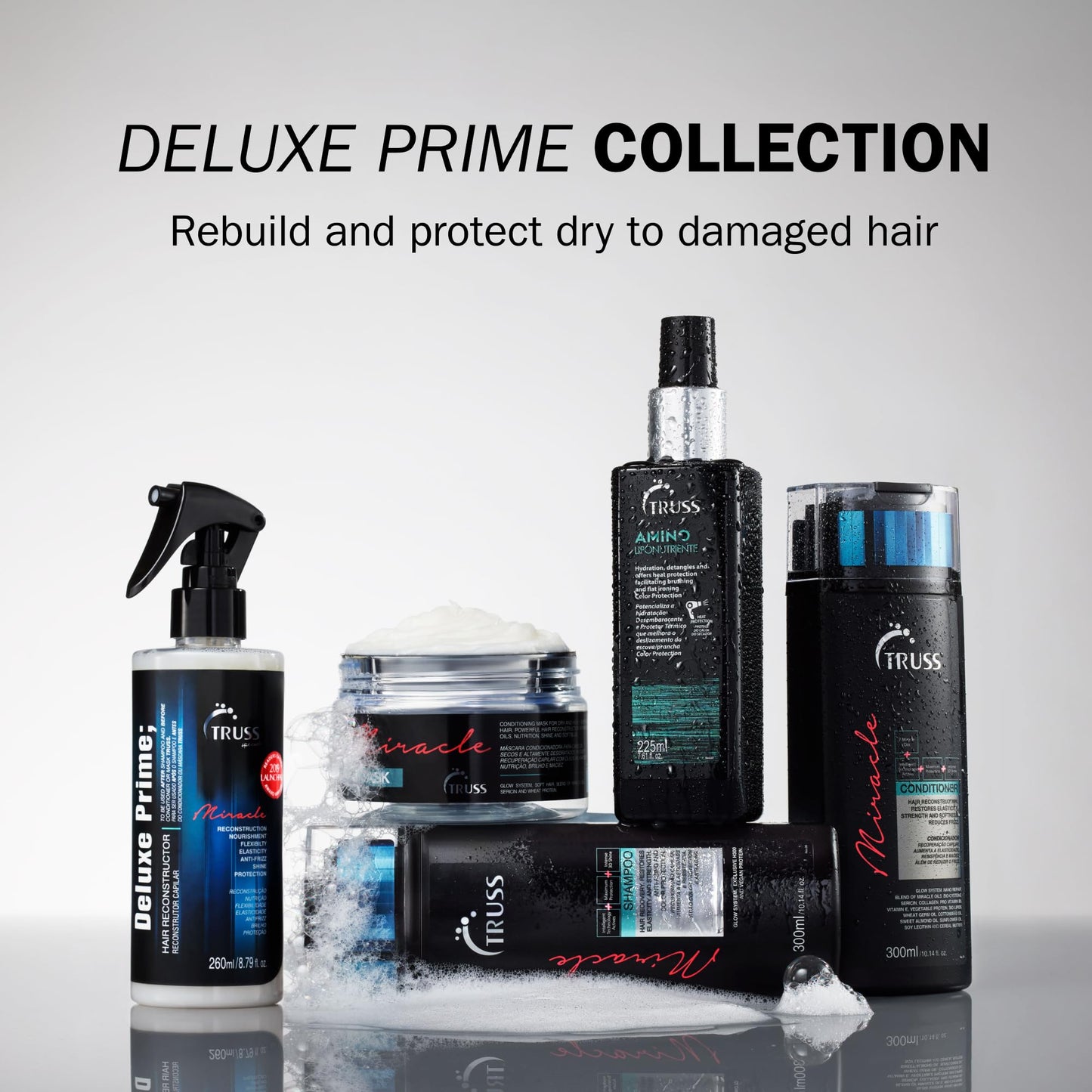 TRUSS Amino Heat Protection Spray 7.61oz | Anti-Frizz Leave-In, Detangler & Color-Safe Heat Protectant with Essential Oils & Amino Acids Beauty & Personal Care TRUSS