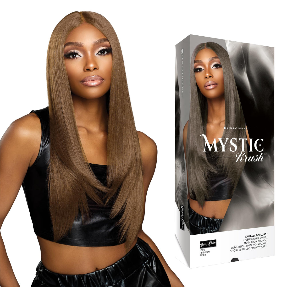 Sensationnel Shearmuse Mystic Krush Lacewig-Lila, MUSHROOMBROWN