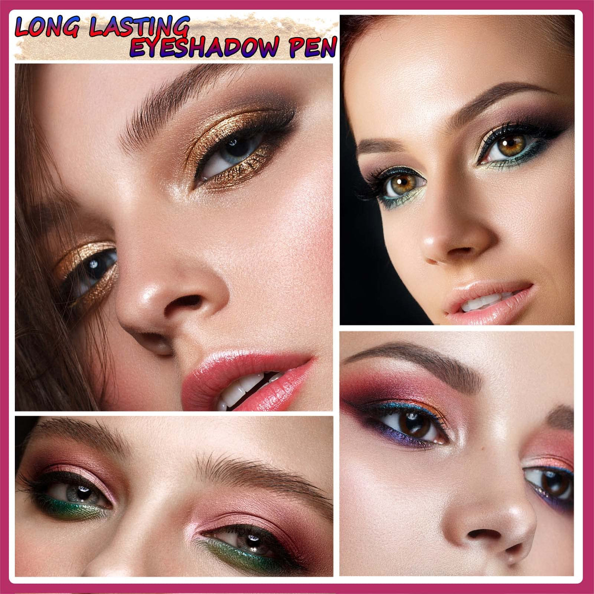 Green Eyeshadow Stick Halloween Makeup Cream Shimmer Single Eyeshadow Pencil Crayon, Hypoallergenic Waterproof Long Lasting Eye Shadow Stick High Beauty & Personal Care MAY FOLTREN