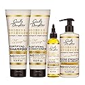 Carol's Daughter Goddess Strong Bundle: Hair Care Kit with Shampoo, Conditioner, Leave-In Treatment and Scalp Oil, 4 Items Beauty & Personal Care Carol's Daughter