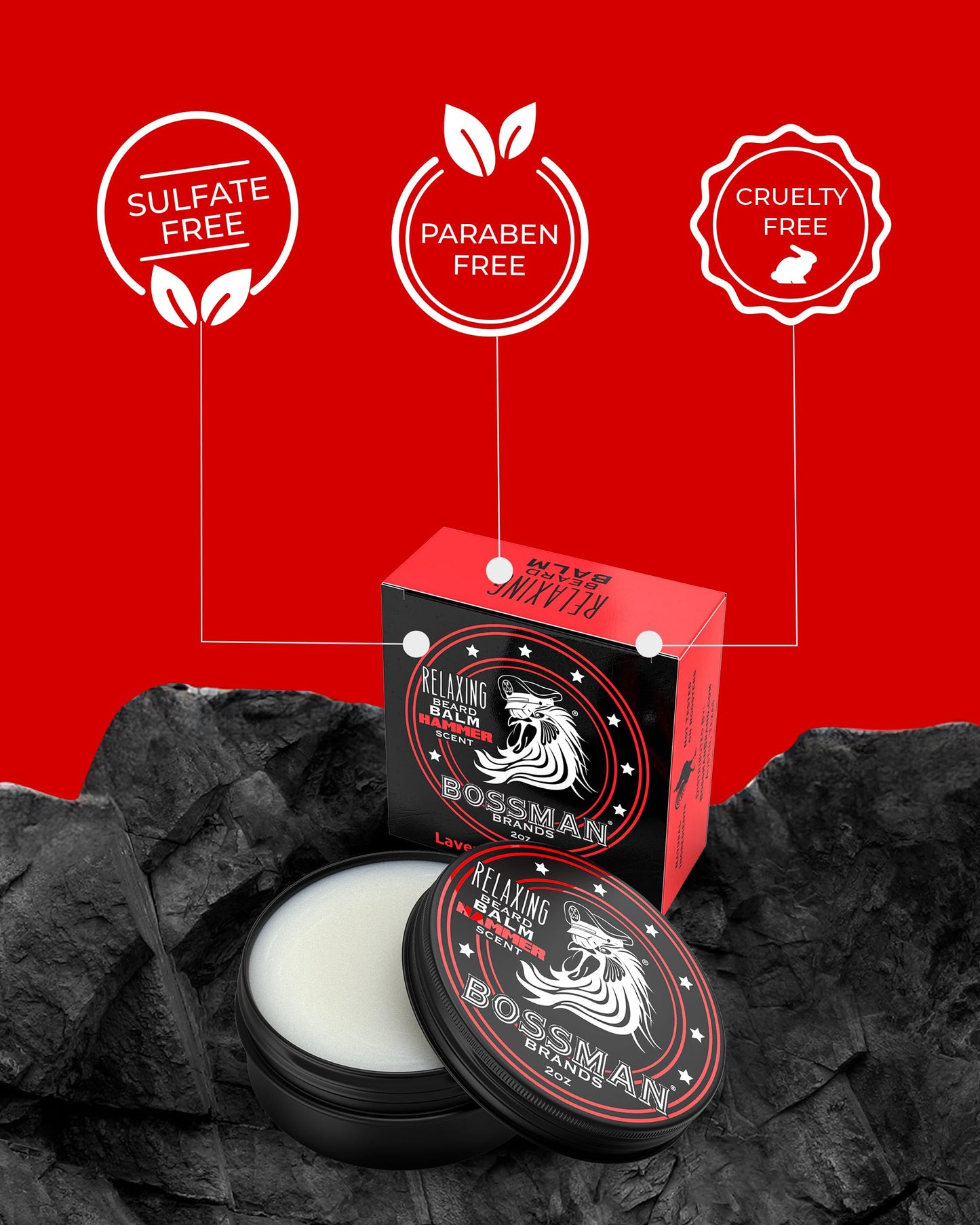 Bossman Beard Balm Variety Pack - Beard Grooming, Growth and Care Kit - Softener and Moisturizer - All 6 Scents Beauty & Personal Care Bossman