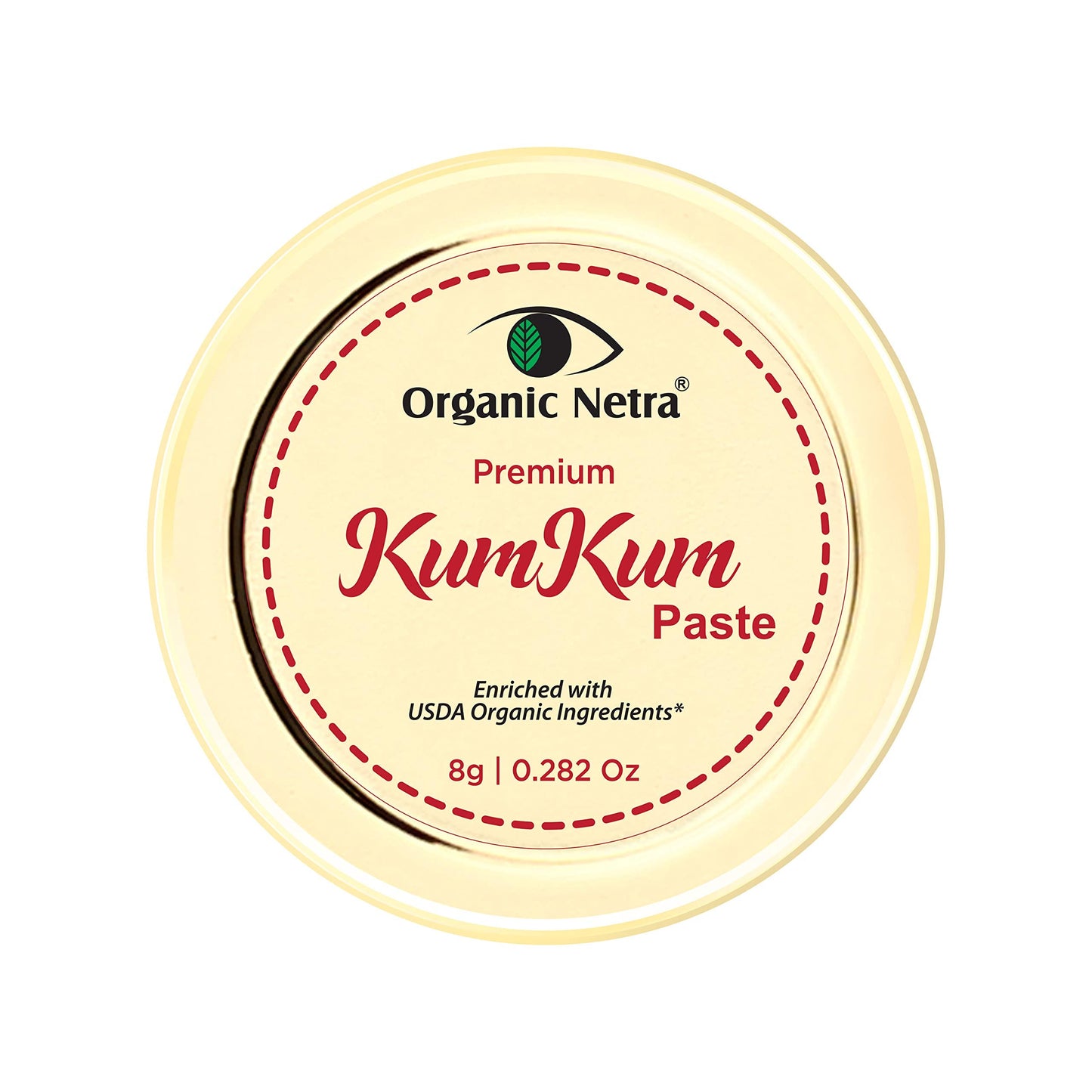 Organic Netra Sindoor/Kumkum Paste | Waterproof Long Lasting, Smudge Proof Sindoor | Pure and Natural Deep Maroon Colour, Long lasting | Enriched Beauty & Personal Care Organic Netra