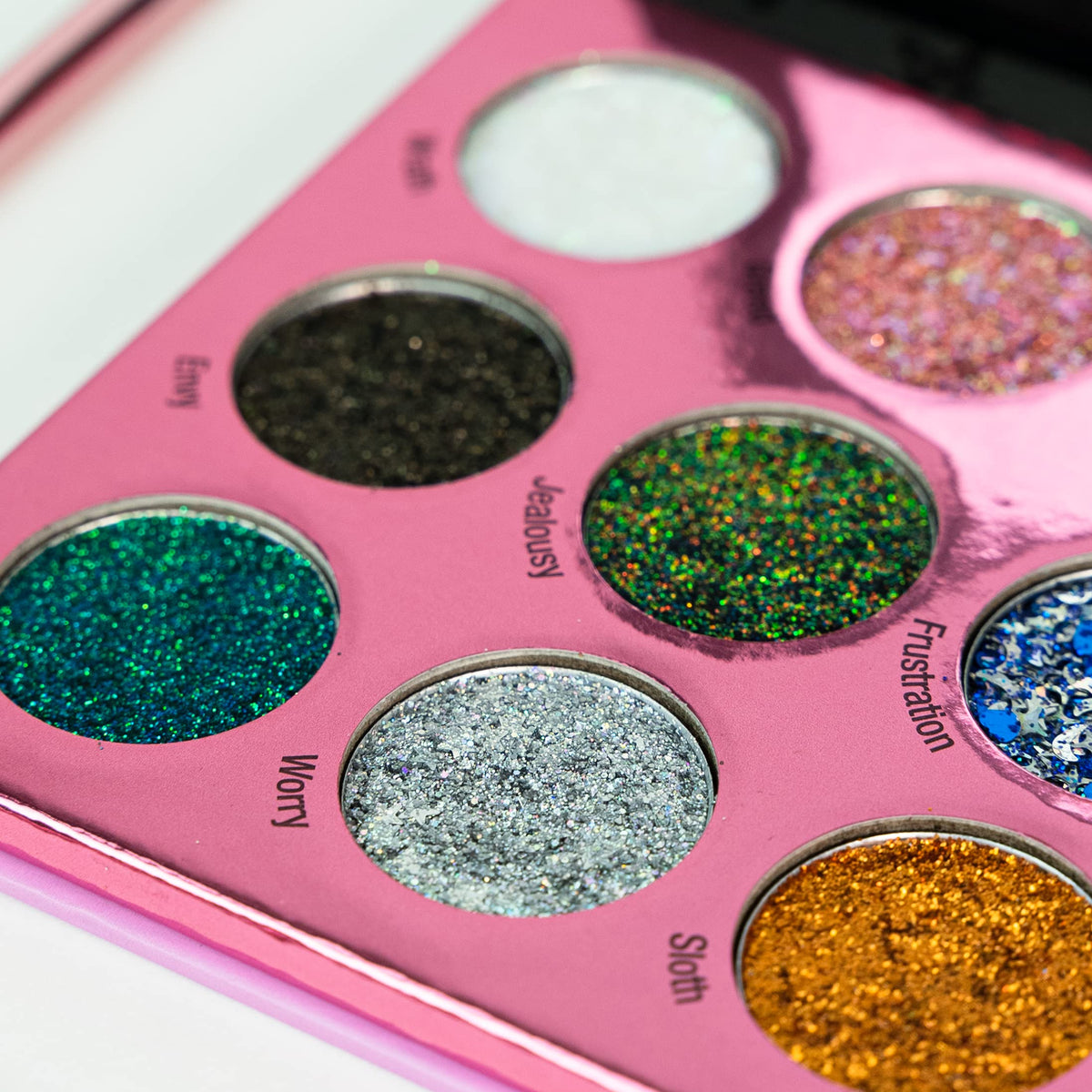 Sin of Glittony Glitter Palette by Rude Cosmetics for Women - 0.634 oz Eye Shadow Beauty & Personal Care RUDE