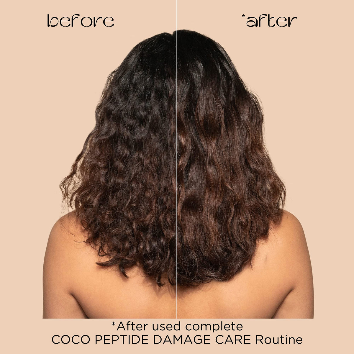 Pacifica Coco Peptide Damage Care Shampoo - Repairing Sulfate-Free Shampoo for Damaged Hair, Split Ends & Breakage, w/Collagen & Peptides