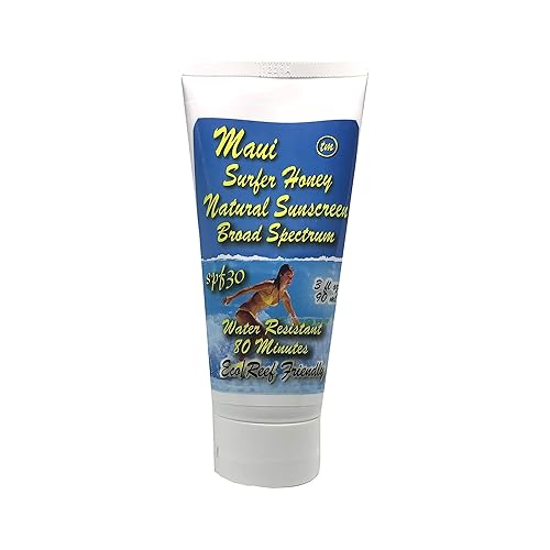 Maui Surfer Honey All Natural Sunscreen Lotion SPF 30 Reef Safe Beauty & Personal Care Maui Naturals