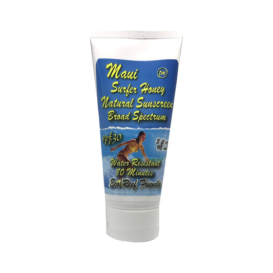 Maui Surfer Honey All Natural Sunscreen Lotion SPF 30 Reef Safe Beauty & Personal Care Maui Naturals