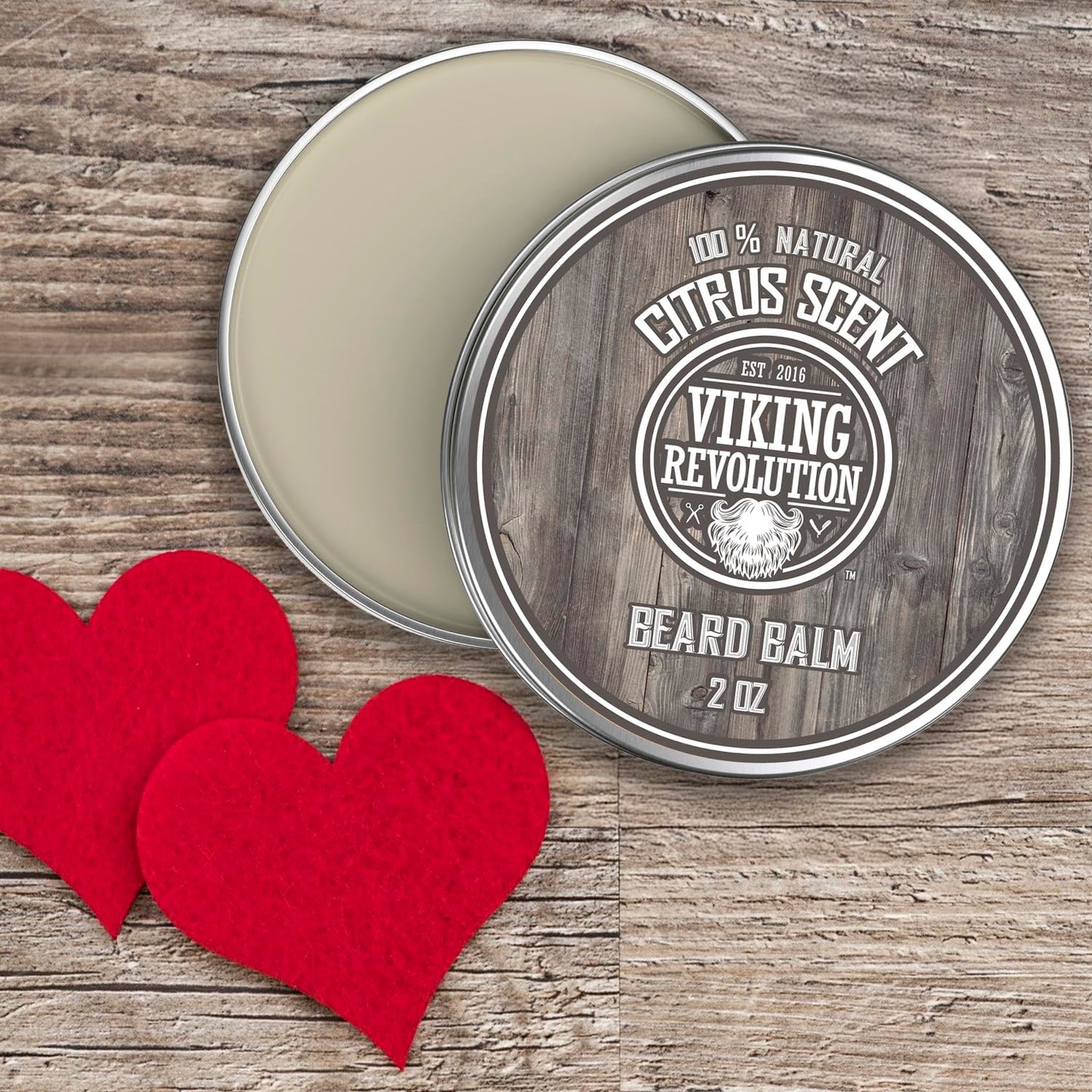 Viking Revolution BEST DEAL Beard Balm with Argan Oil & Mango Butter - Styles, Strengthens & Softens Beards & Mustaches - Citrus Scent Leave Beauty & Personal Care Viking Revolution