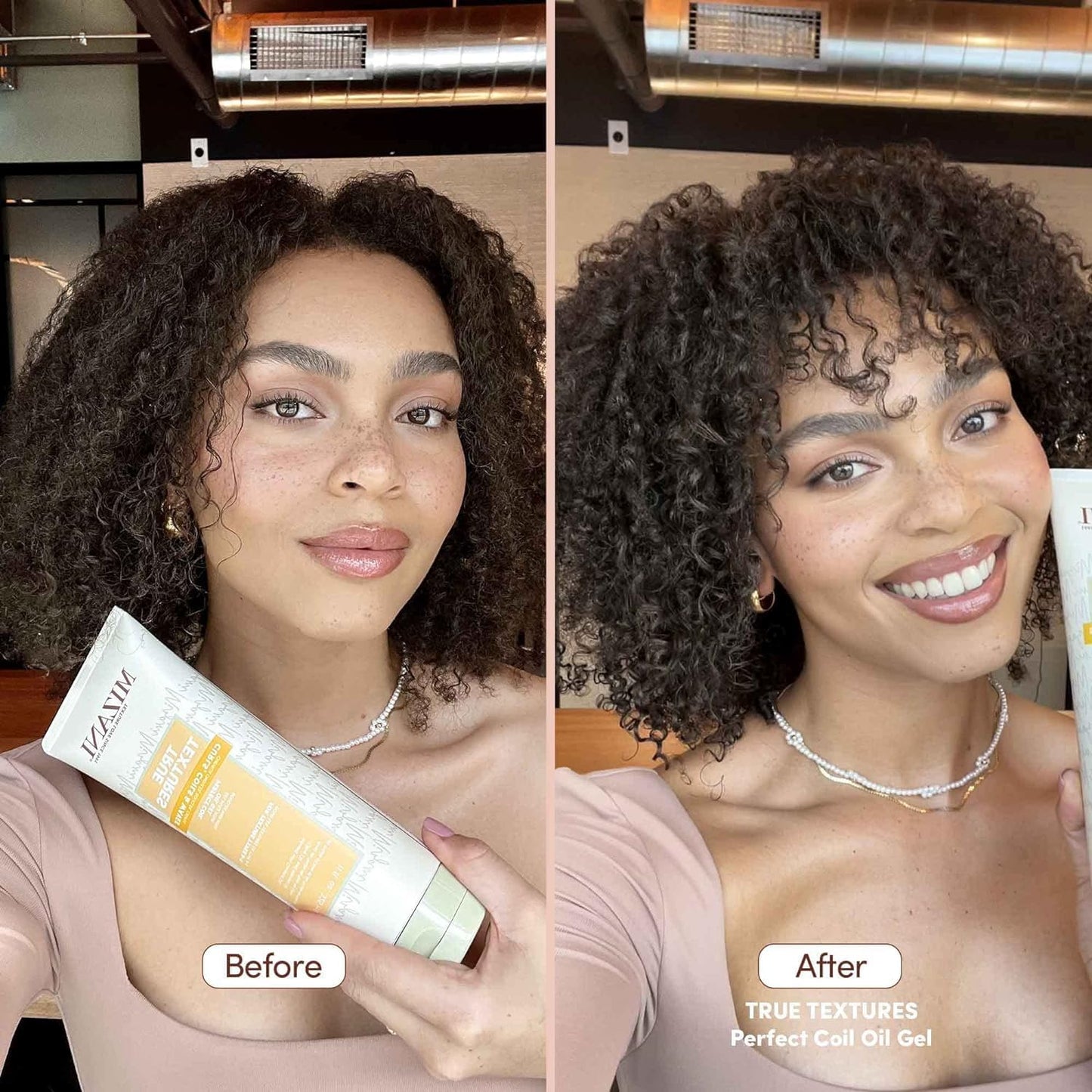 Mizani True Textures Perfect Coil Oil Gel - Curly Hair Gel for Wash and Go Styles, with Olive & Coconut Oil, Anti Frizz, Silicone-Free, No Drying Beauty & Personal Care Mizani