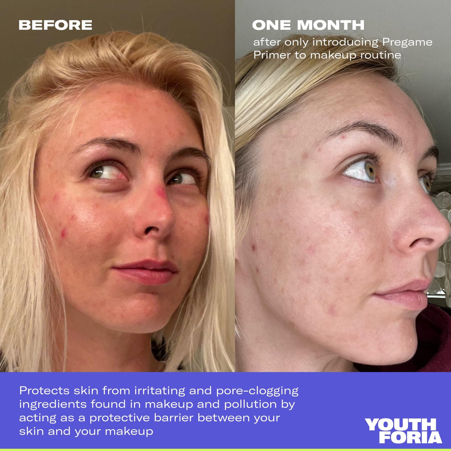 Youthforia Pregame Primer, Daily Protective, Hydrating Face Primer, Grips Makeup & Locks In Moisture For A Soft-Radiant Glow, Vegan & Cruelty-Free Beauty & Personal Care Youthforia