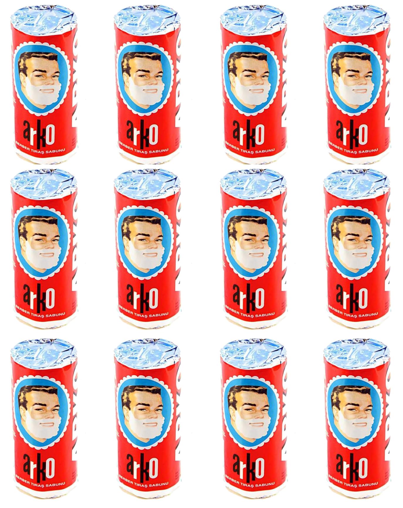 Arko Men Face Shaving Soap Stick, Sensitive skin shave cream, White, ( Pack Of 12 ) Beauty and Personal Care the shave factory