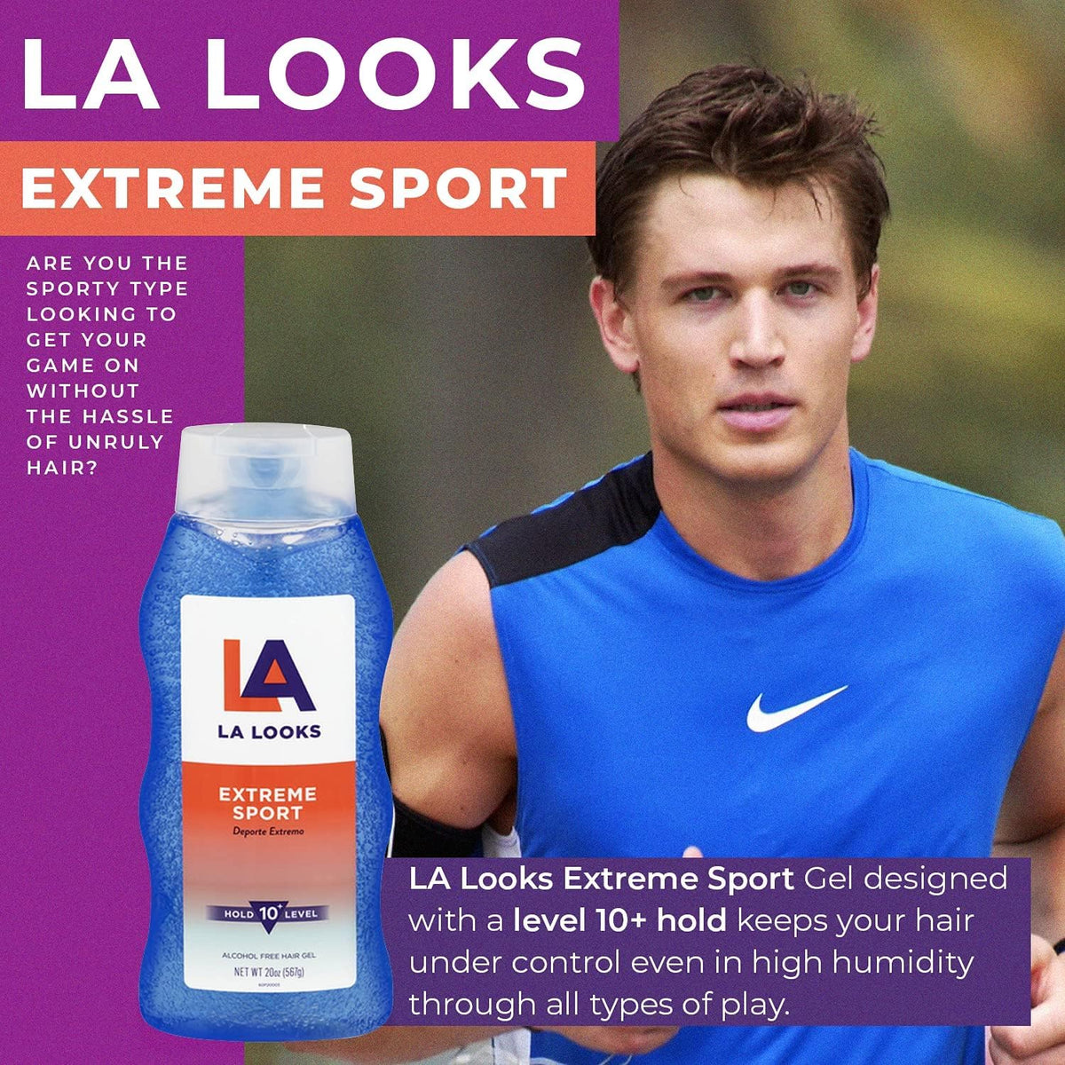 LA Looks Styling Hair Gel - Extreme Sport - 20 Oz - Hold for High Performance Activity Beauty & Personal Care L.A. Looks