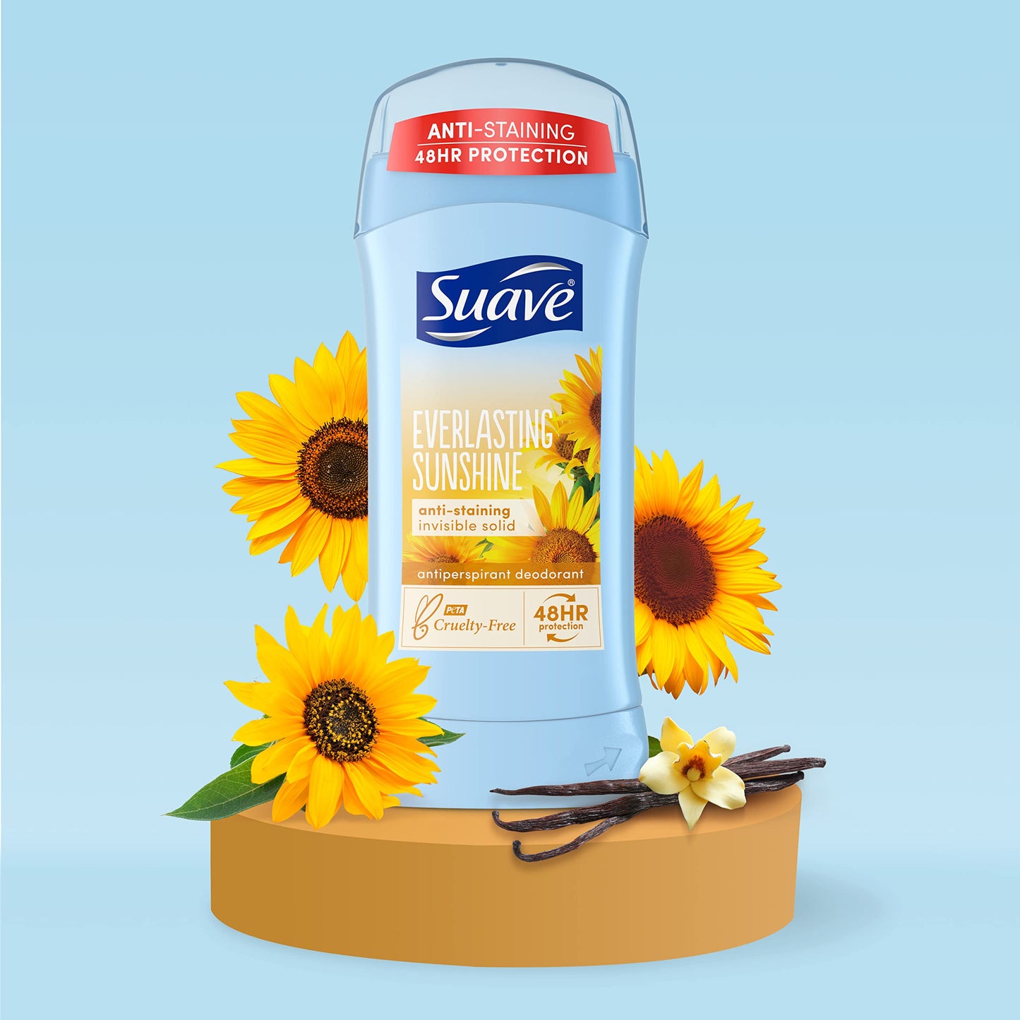 Suave Deodorant 2.6 Ounce 24Hr Everlast Sunshine Invis.Solid (76ml) (3 Pack) Beauty and Personal Care Suave