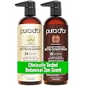 PURA D'OR Clinically Formulated Biotin Shampoo & Hair Regrowth Conditioner For Hair Thinning - 2X Concentrated Proprietary Thickening Blend For Women Beauty & Personal Care PURA D'OR