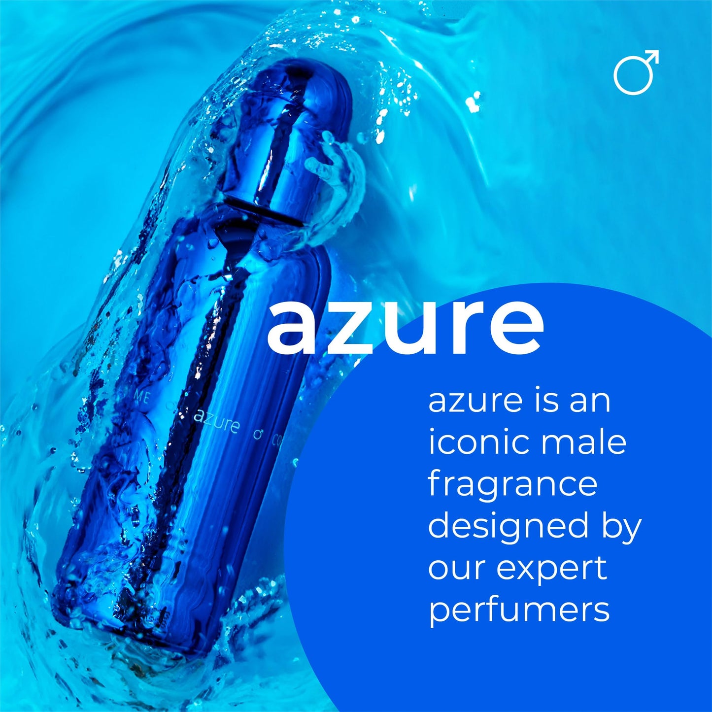 COLOUR ME Azure Perfume. 100ml Eau de Parfum Men, Luxury Fragrance - Aftershave, Long Lasting Perfumes for Men by Milton-Lloyd Beauty & Personal Care COLOUR ME