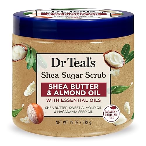 Dr. Teal's Shea Sugar Scrub Shea Butter & Almond Oil 19 Ounce Jar Beauty & Personal Care Dr Teal's