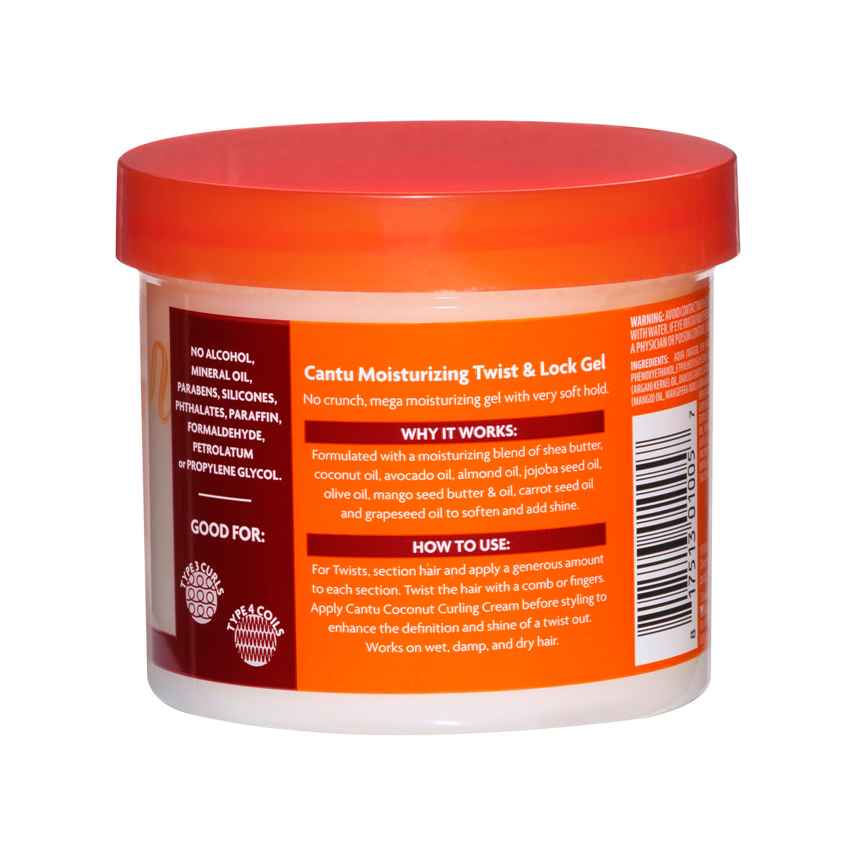 Cantu Shea Butter For Natural Hair Moisturizing Twist & Lock Gel, 13 Ounce (Pack of 1) (07005-12/3EU) Beauty & Personal Care Cantu