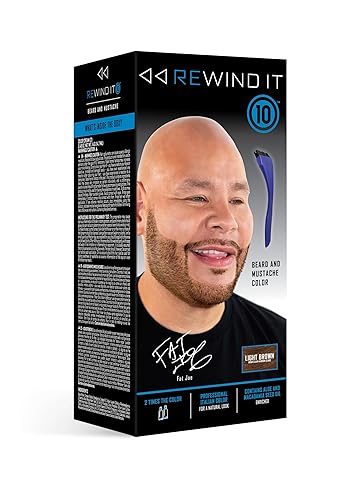 REWIND IT 10 Light Brown Beard and Mustache Color Beauty & Personal Care REWIND IT 10