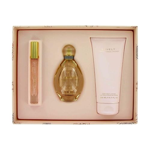Lovely Sarah Jessica Parker By Sara Jessica Parker For Women, Minis, Set of 3 (Eau De Parfum Spray and Shimmer Rollerball and Body Lotion) Beauty & Personal Care Sarah Jessica Parker
