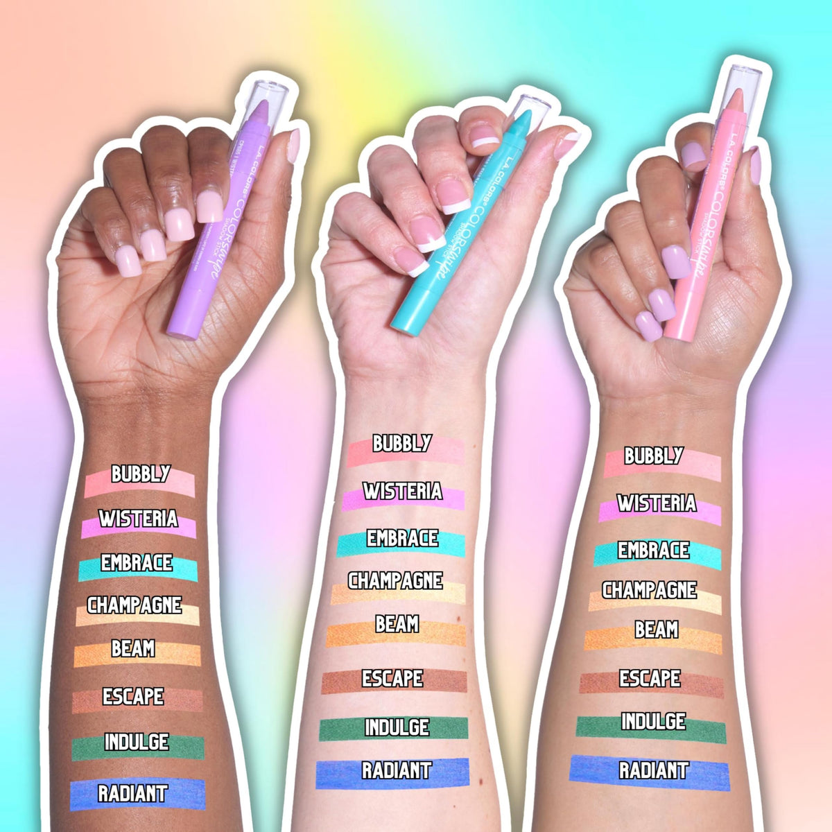 L.A. COLORS Color Swipe Shadow Stick, Champagne CP687 Beauty & Personal Care L.A. COLORS