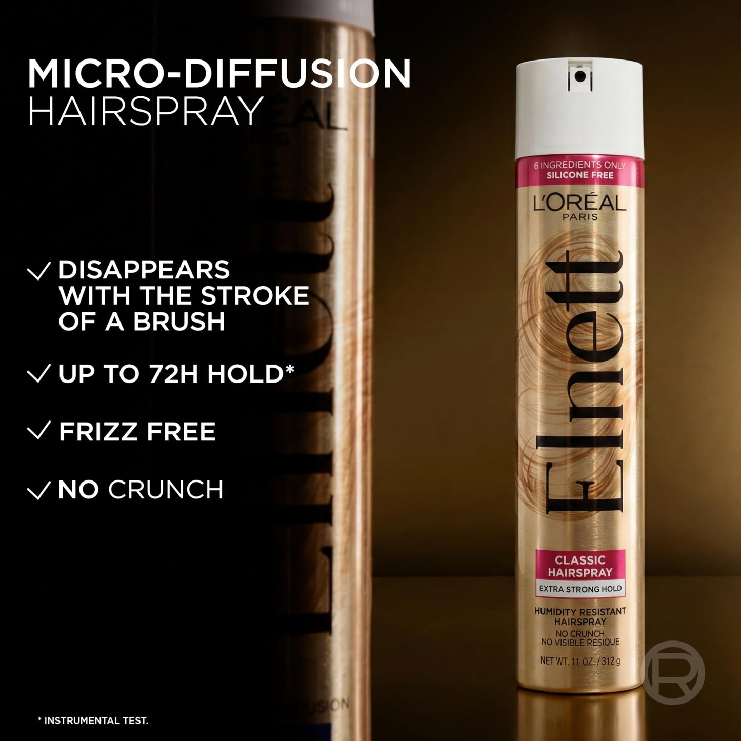 L'Oreal Paris Elnett Satin Hairspray Extra Strong Hold Travel Size 2.2 Ounce (1 Count) (Packaging May Vary) Beauty & Personal Care L'Oreal Paris