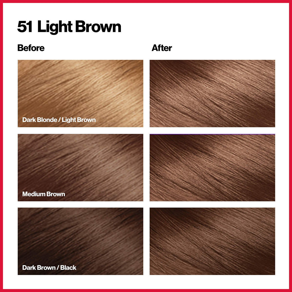 Revlon Permanent Hair Color, Permanent Hair Dye, Colorsilk with 100% Gray Coverage, Ammonia-Free, Keratin and Amino Acids, 51 light Brown, 4.4 Oz Beauty & Personal Care REVLON
