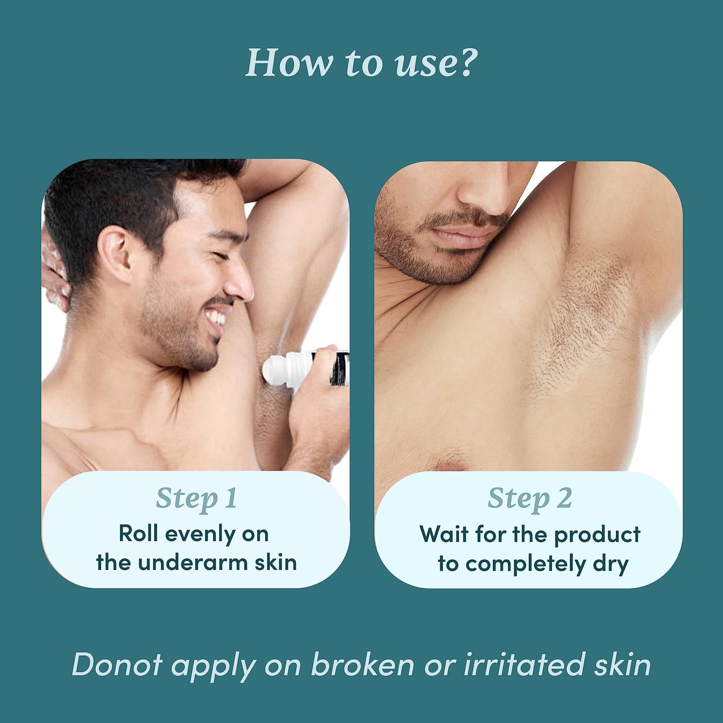 Man Matters Underarm Deodrant Roll-On 50 Ml - Long Lasting Cooling Freshness, Removes Bad Odour, Brightens Underarms - 4% Lactic Acid, 1% Aloe Vera Beauty and Personal Care Man Matters