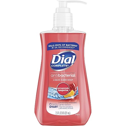 Dial 02795CT Antimicrobial Liquid Soap, 7 1/2 Oz Pump Bottle, Pomegranate & Tangerine (Case of 12) Beauty & Personal Care Dial