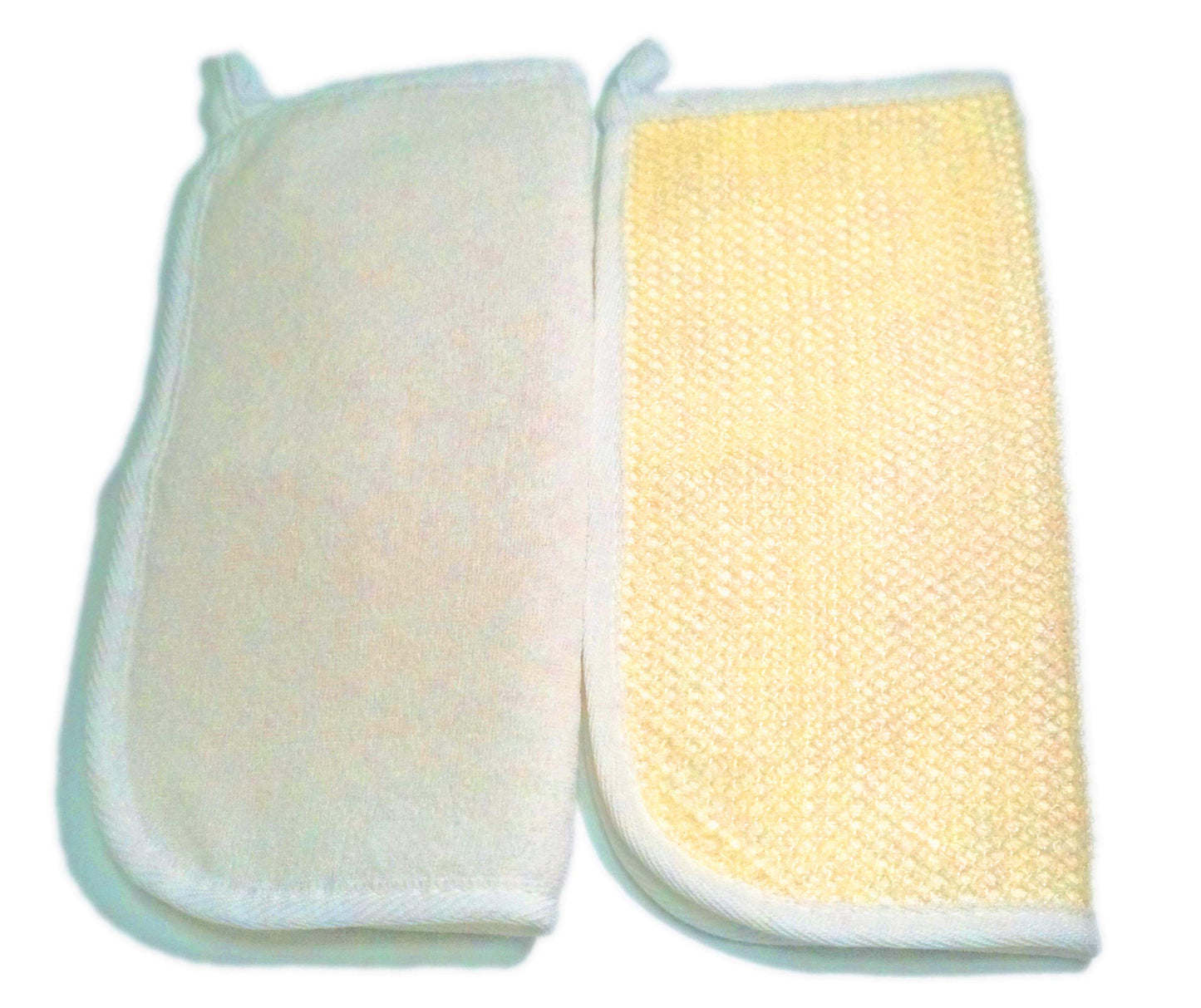 3 pcs/Set Dual-Sided with Soft Weave Exfoliating Scrub and Soft Terry Cloth Towel Home Spa Exfoliating Face and Body - Shower Scrubber - Remove Dead Beauty & Personal Care JINS-Hung