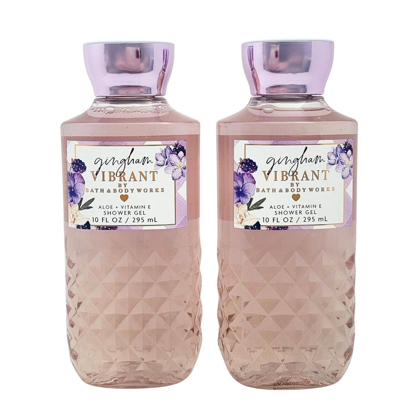 Bath & Body Works Shower Gel Gift Set 10oz Each Pack of 2 (Gingham Vibrant) 10.00 Ounce (Pack of 2) Beauty & Personal Care Bath & Body Works