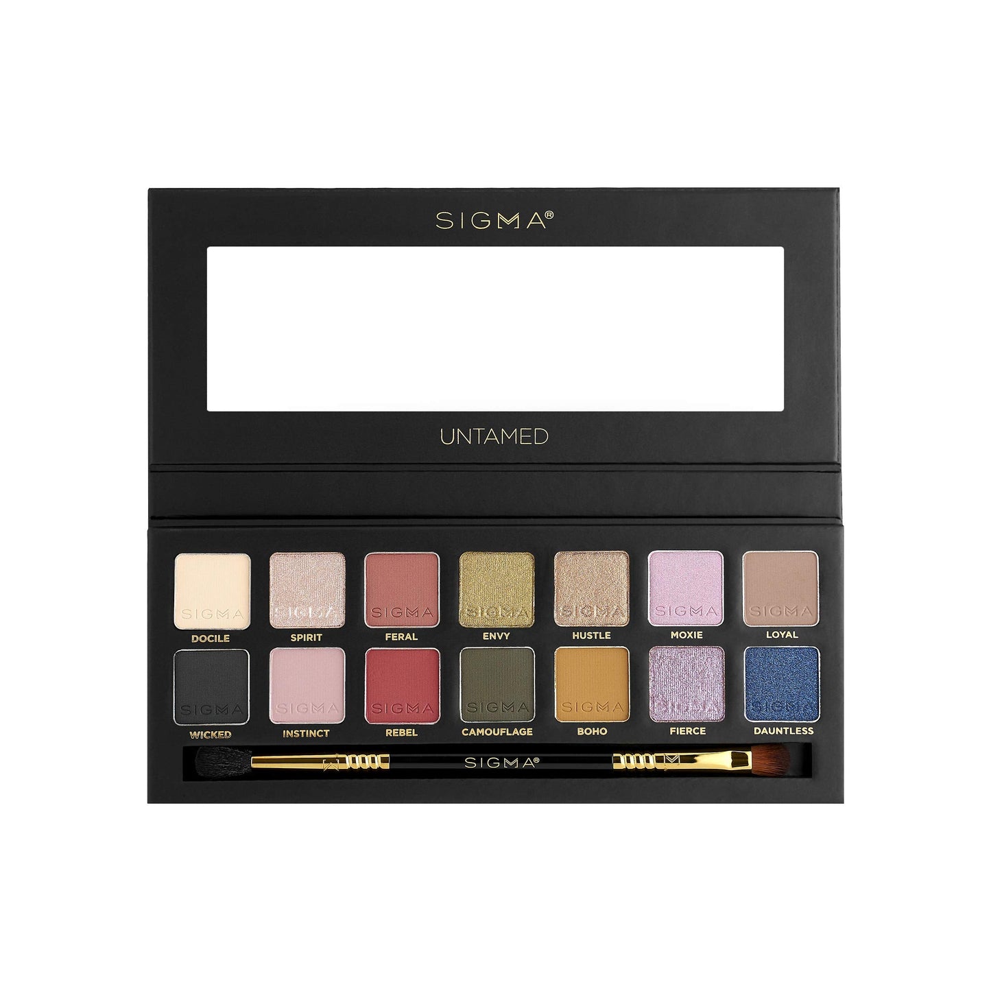 Sigma Beauty Untamed Eyeshadow Palette - 14 Bold Eyeshadow Shades in Matte, Shimmer and Metalic Finishes - Highly Pigmented Vegan Eye Makeup Palette… Beauty & Personal Care Sigma Beauty