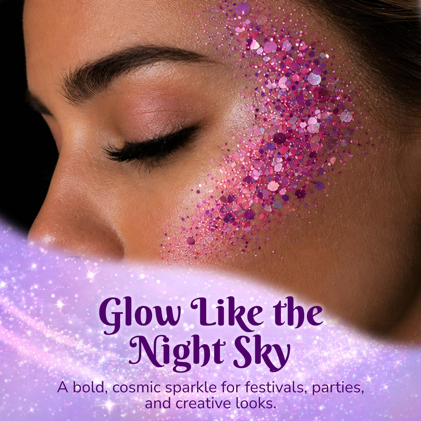 Art Factory Diva Pink Chunky Body Glitter Gel - Holographic & Matte Cosmetic Glitter for Face, Hair & Body - Festival Rave Makeup, Long Wear Hair Beauty & Personal Care Art Factory