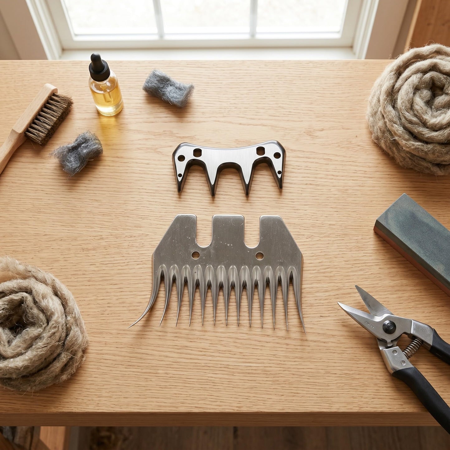 Sheep Shears Blade Curved 13 Teeth Wool Clipper Comb Cutter for Skilled Farmers Trimming Thin Wool 7mm Spacing Beauty and Personal Care Fafeicy