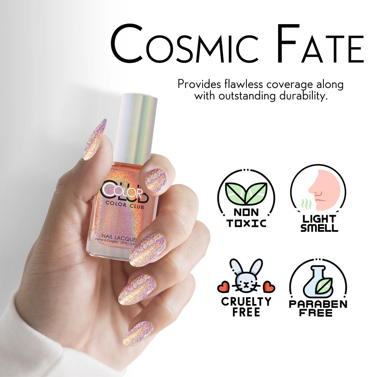 Color Club Cosmic Fate Color Club Halo Hues Nail Lacquer .5 Fl Ounce - 15 Ml, 0.5 fluid_ounces