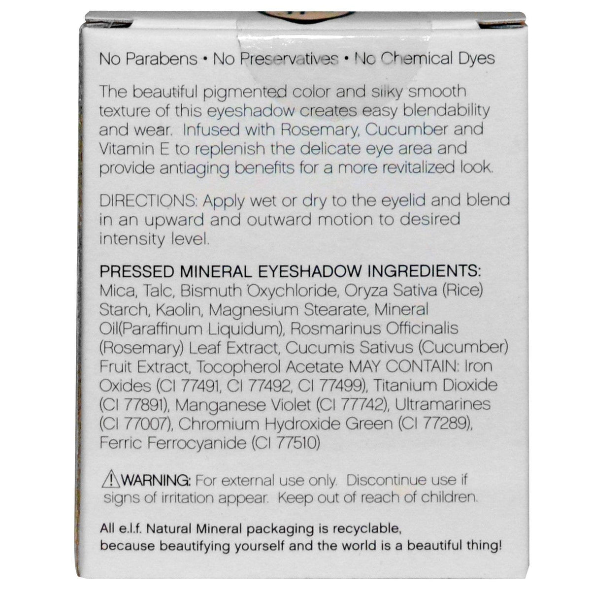 e.l.f. Pressed Mineral Eye Shadow, Beauty Queen, 0.11 Ounce Beauty & Personal Care e.l.f.