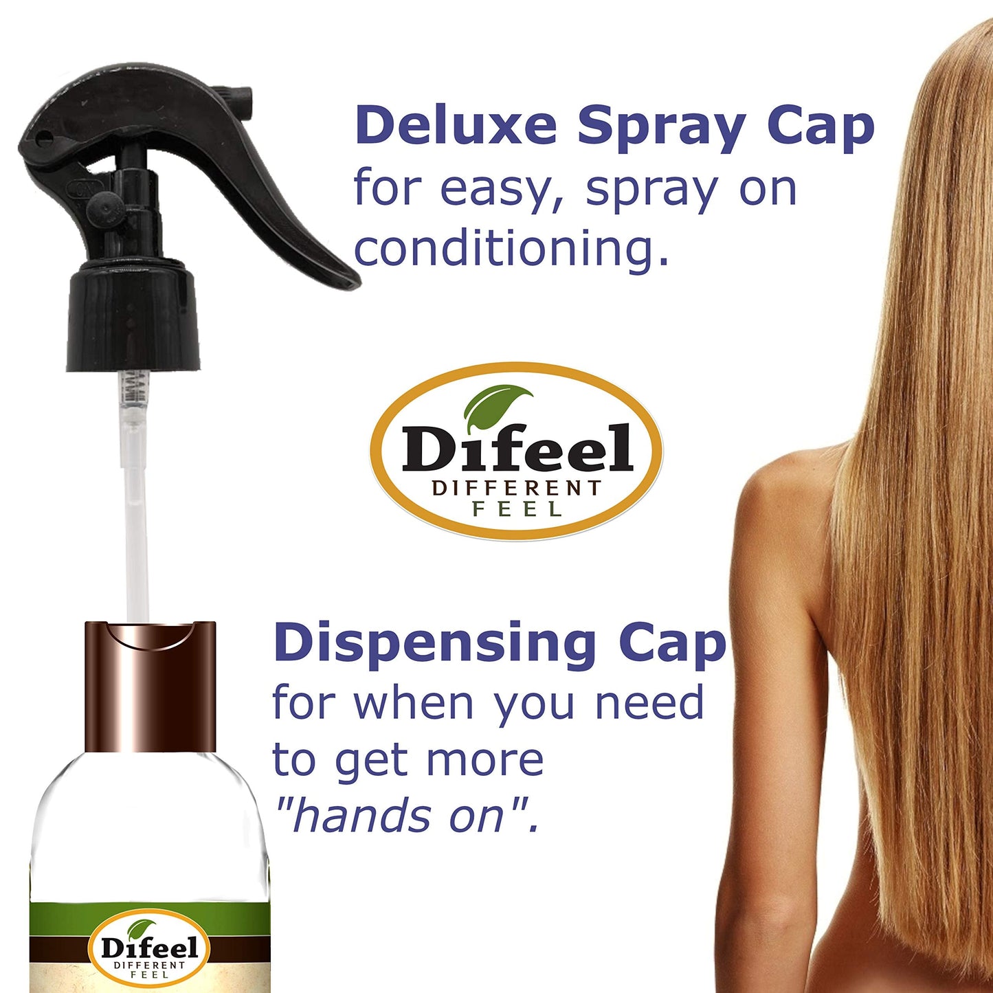 Difeel Pro Growth Leave in Conditioning Spray with 100% Natural Castor Oil 6 ounce Beauty & Personal Care Difeel