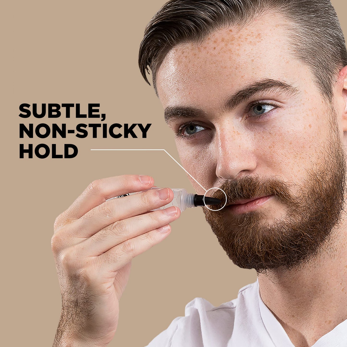 Stryx Mens Brow & Beard Gel Comb -Made in USA Beard Care good for Eyebrows with Brush Applicator - Moisturizing Aloe Vera, Bamboo & Cucumber Extracts Beauty and Personal Care Stryx