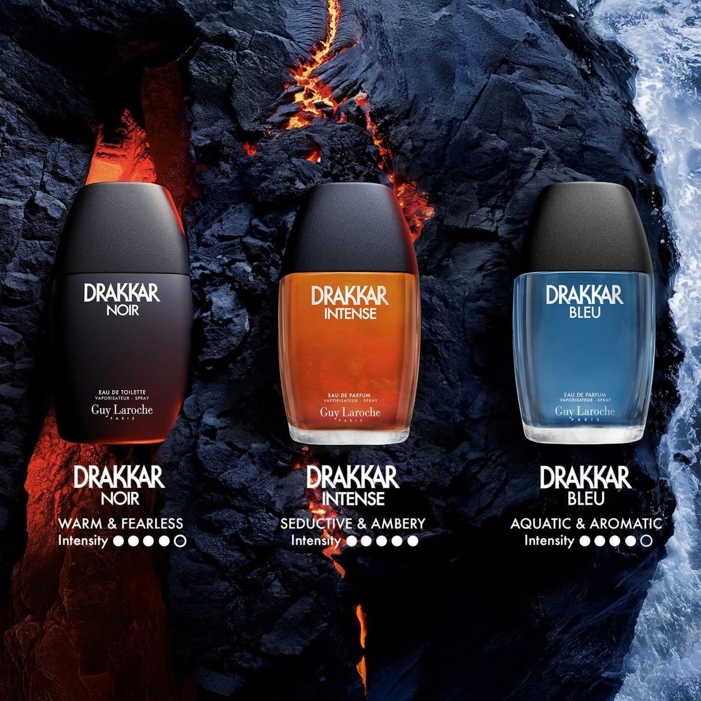 Guy Laroche Drakkar Noir, Iconic Designer Fragrance, Intense & Powerful Eau de Toilette, Fougere Blend & Aromatic Spices, Long Lasting Mens Cologne Beauty & Personal Care Guy Laroche