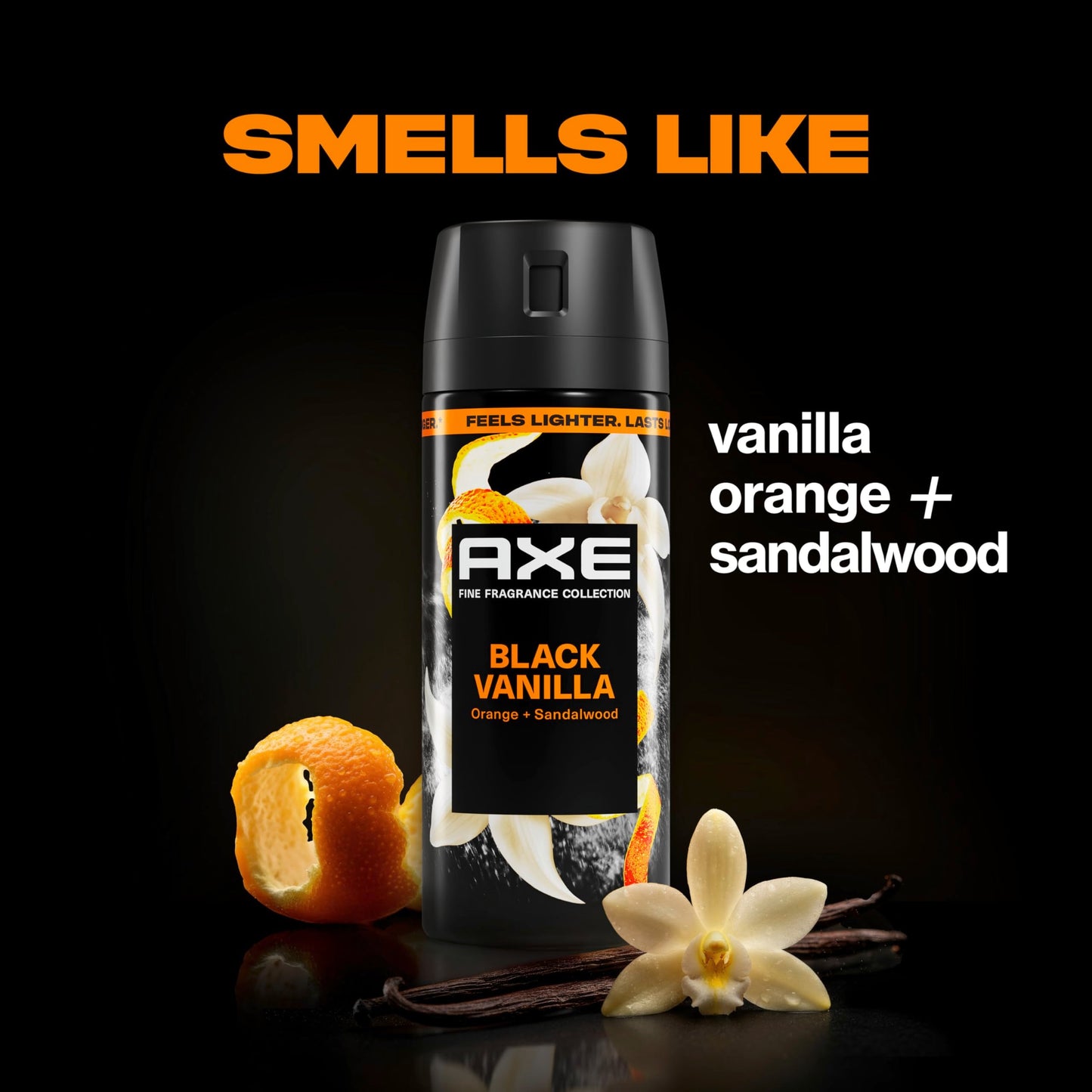 AXE Fine Fragrance Collection Body Spray Black Vanilla 72 Hour Freshness Aluminum Free 2.9 oz Beauty and Personal Care AXE