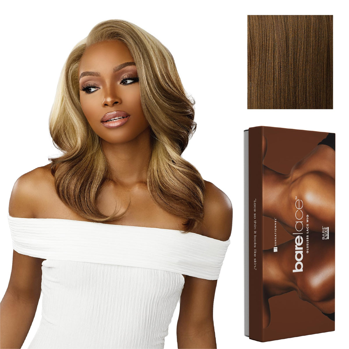 Sensationnel Bare Lace 13x6 Wig-Unit 14, MOCHABROWN