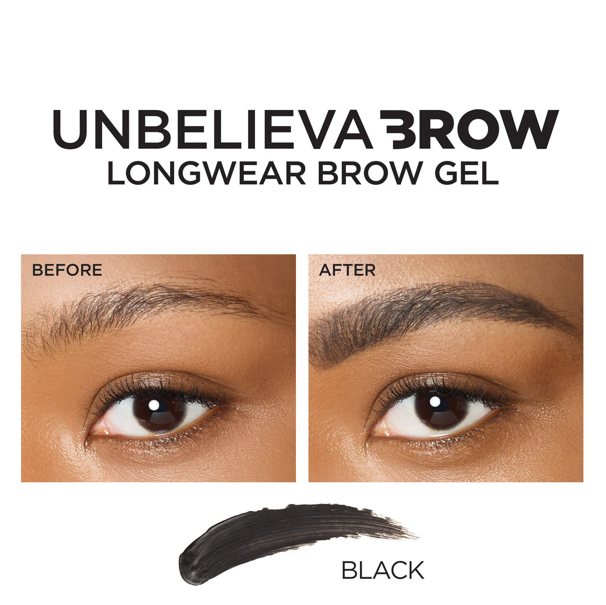 L'Oreal Paris Unbelieva-Brow Longwear Waterproof Tinted Brow Gel, Smudge-resistant, Transfer- Proof, Quick Drying, Easy and quick application